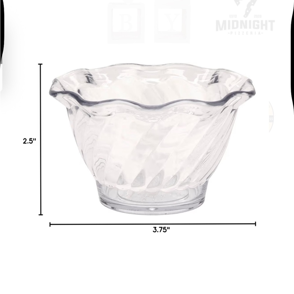 clear plastic ice cream bowls 104